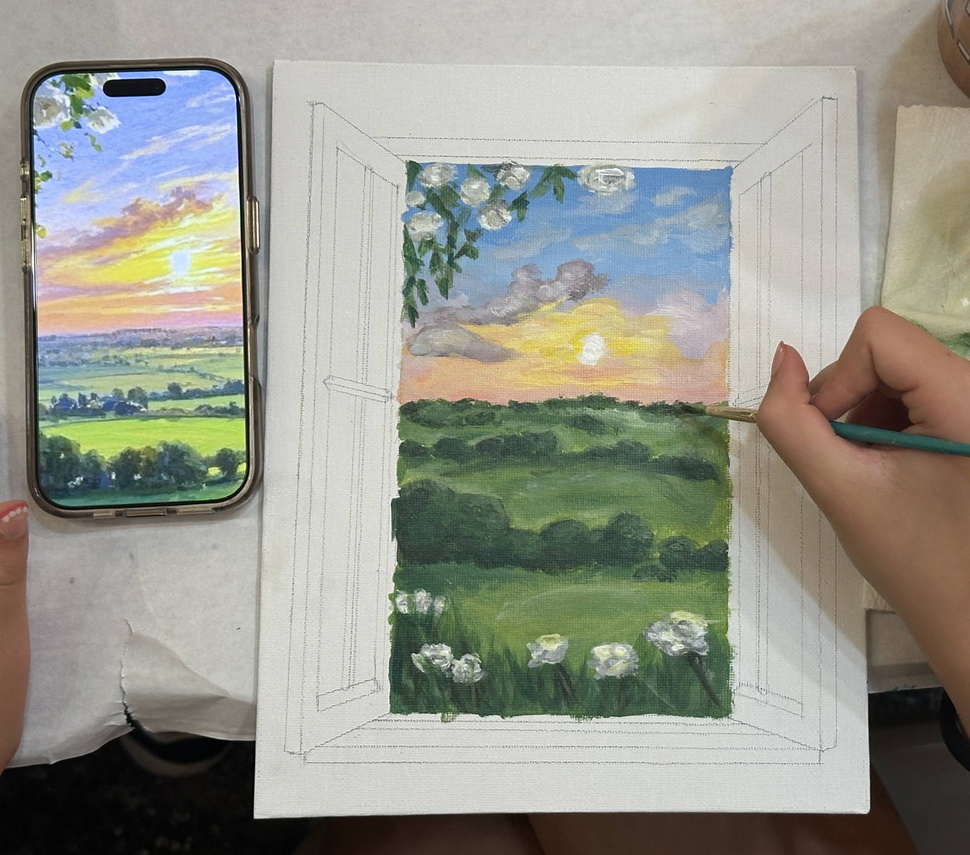 A View Through the Window Landscape-Adult Art & Unwind
